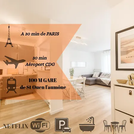 Tyko Serenite & Confort Proche Paris Apartmán