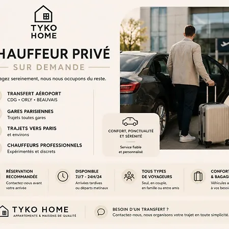 Tyko Serenite & Confort Proche Paris Apartmán *